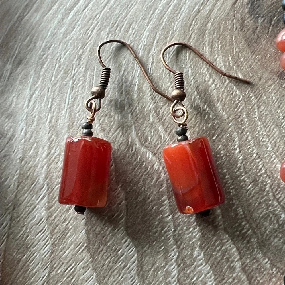 Carnelian Beaded Necklace